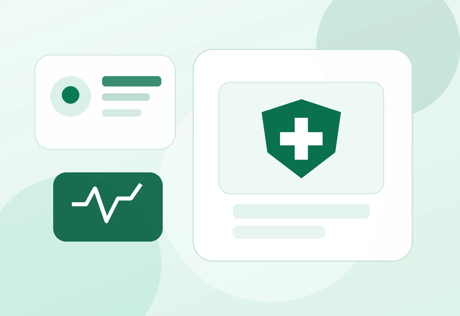 Healthcare membership identification illustration