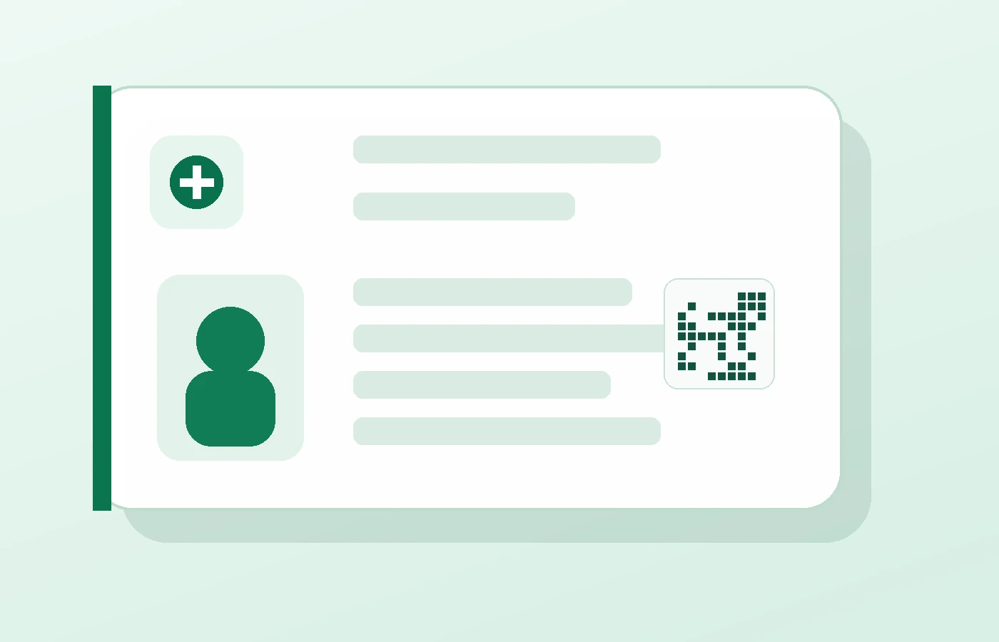 Membership card workflow illustration