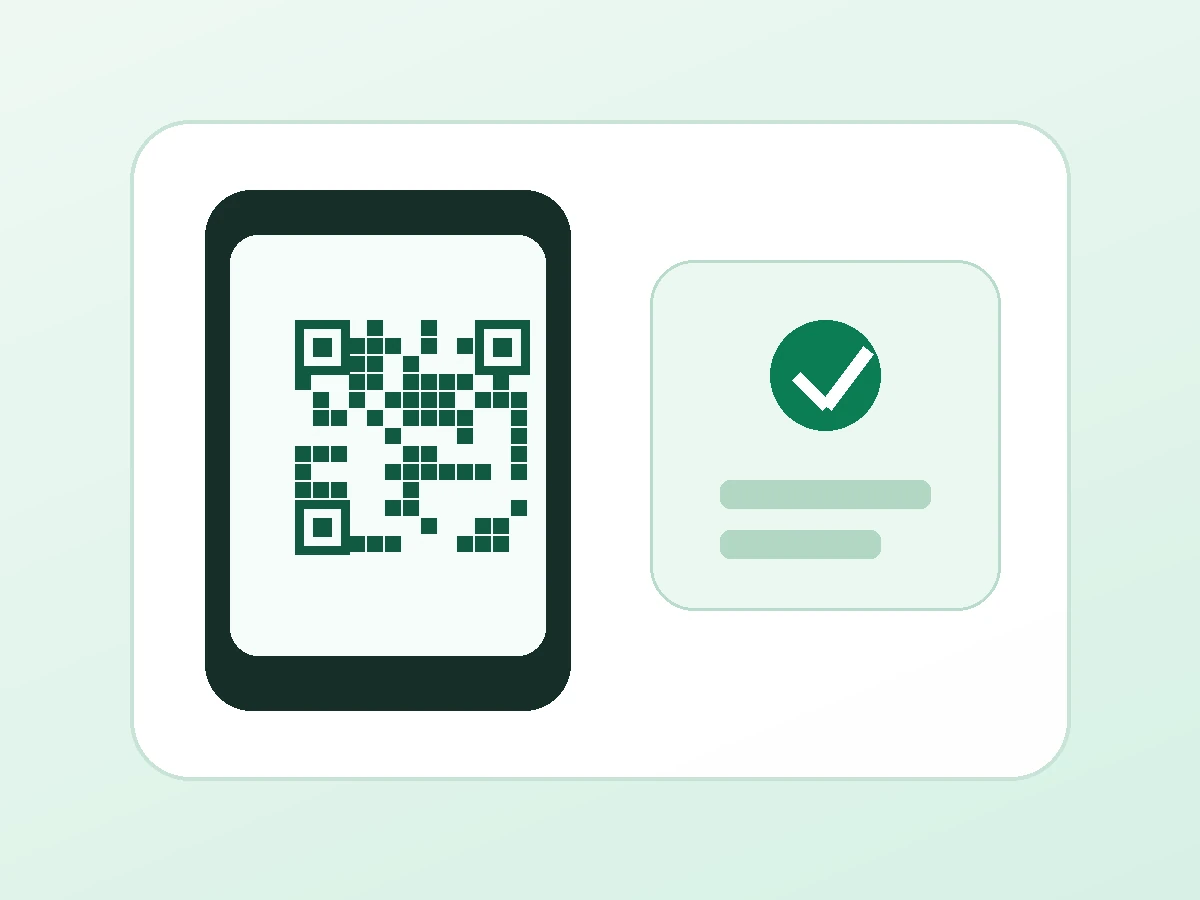 QR verification illustration